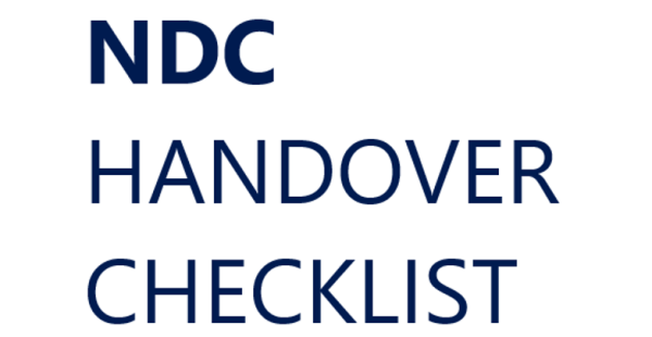 Photo_NDC Handover Checklist