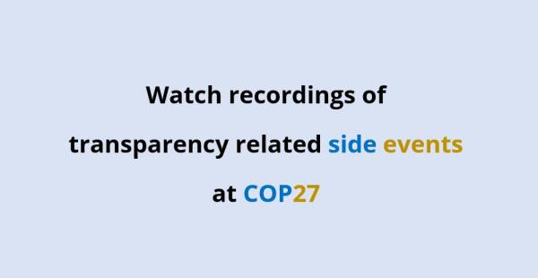 watch recordings of COP27 side events