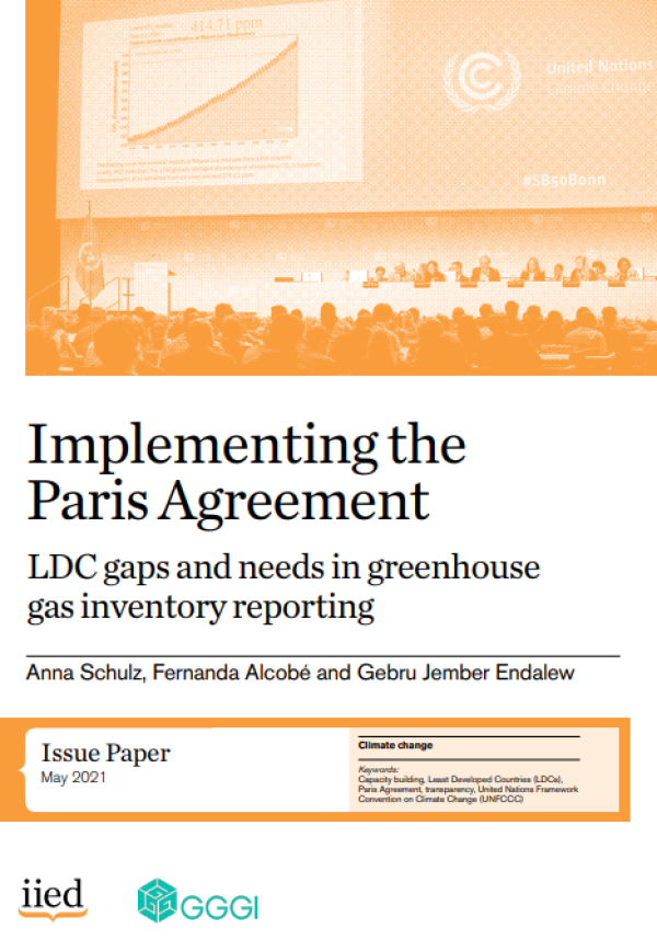 Implementing the Paris Agreement: LDC gaps and needs in greenhouse gas inventory reporting