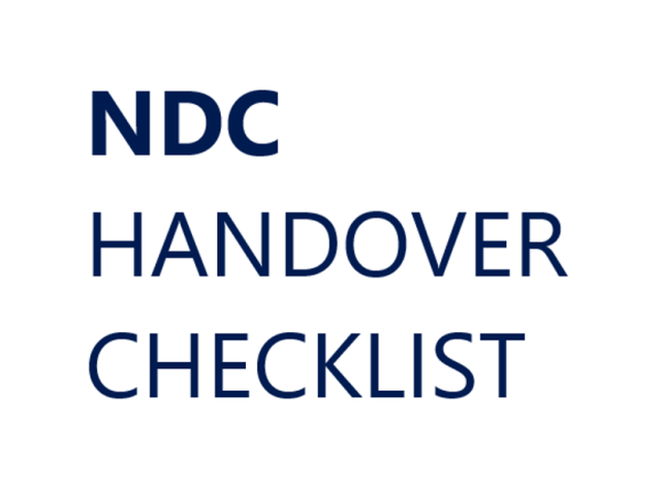 NDC Handover Checklist