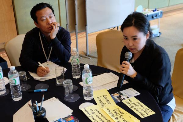 Group work during regional workshop Bangkok 2018